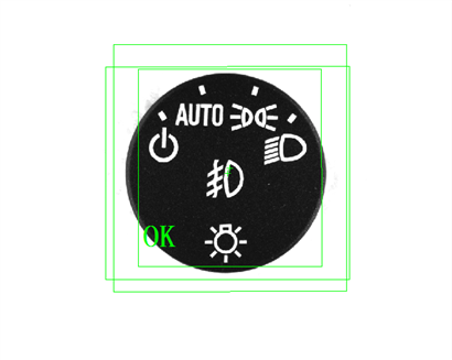 汽車燈光控制按鈕絲印缺陷檢測（絲印產(chǎn)品外觀缺陷檢測）插圖