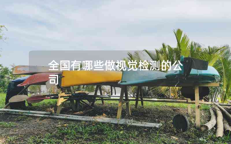 全國有哪些做視覺檢測(cè)的公司