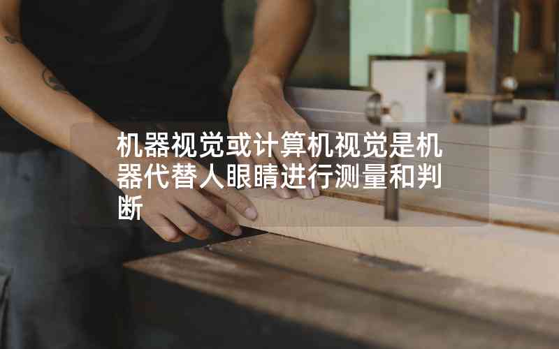 機(jī)器視覺或計(jì)算機(jī)視覺是機(jī)器代替人眼睛進(jìn)行測量和判斷