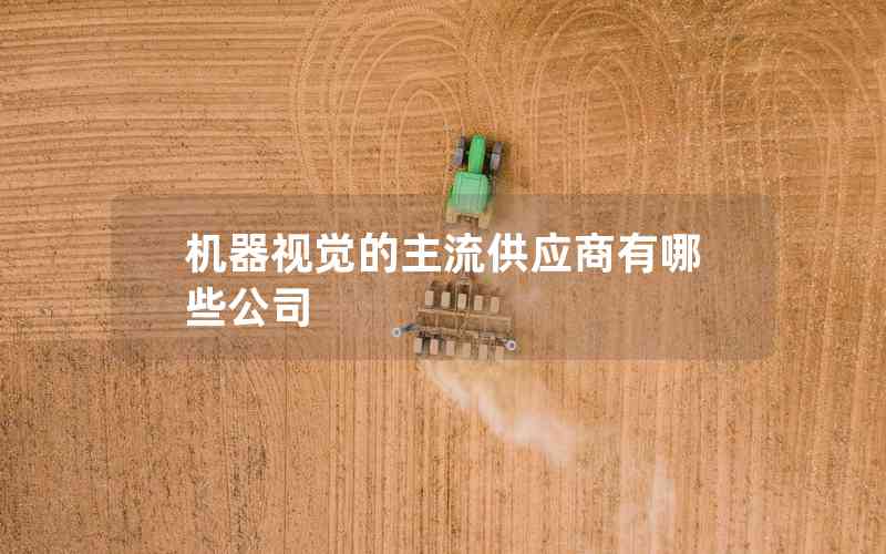 機(jī)器視覺(jué)的主流供應(yīng)商有哪些公司