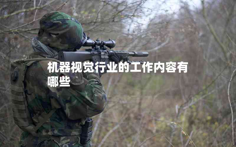 機(jī)器視覺(jué)行業(yè)的工作內(nèi)容有哪些