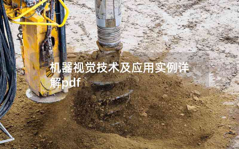 機器視覺技術(shù)及應(yīng)用實例詳解pdf
