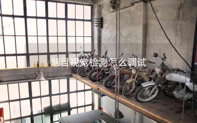 慧目視覺檢測怎么調試
