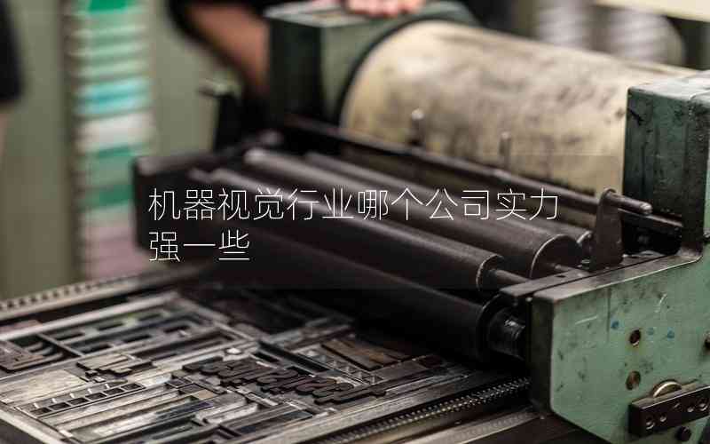機(jī)器視覺行業(yè)哪個公司實力強(qiáng)一些