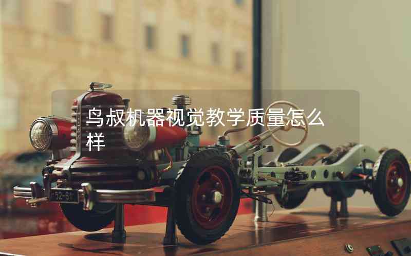 鳥叔機器視覺教學質量怎么樣