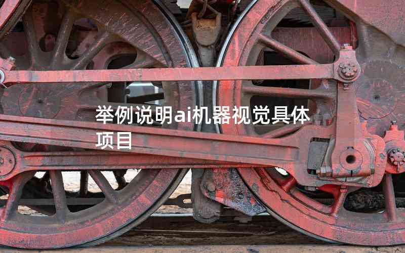 舉例說明ai機(jī)器視覺具體項目