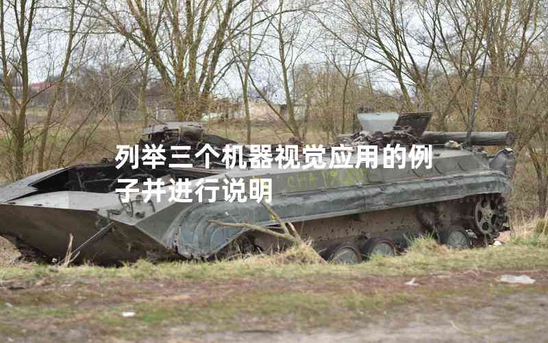 列舉三個機器視覺應用的例子并進行說明