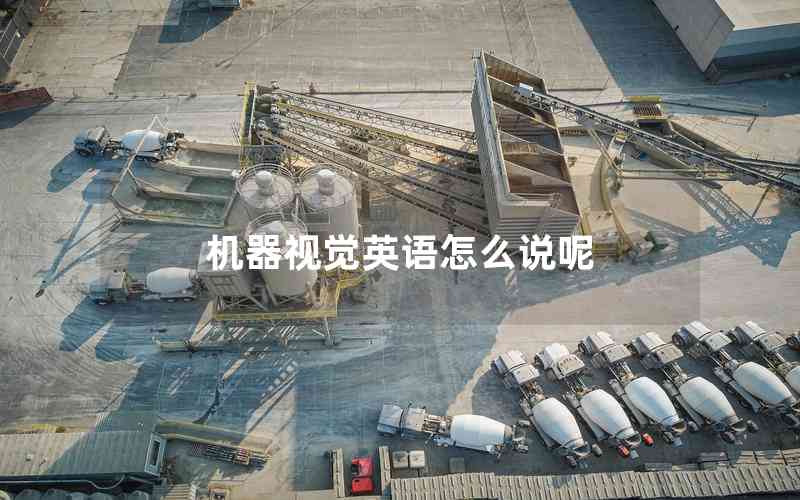 機(jī)器視覺英語怎么說呢